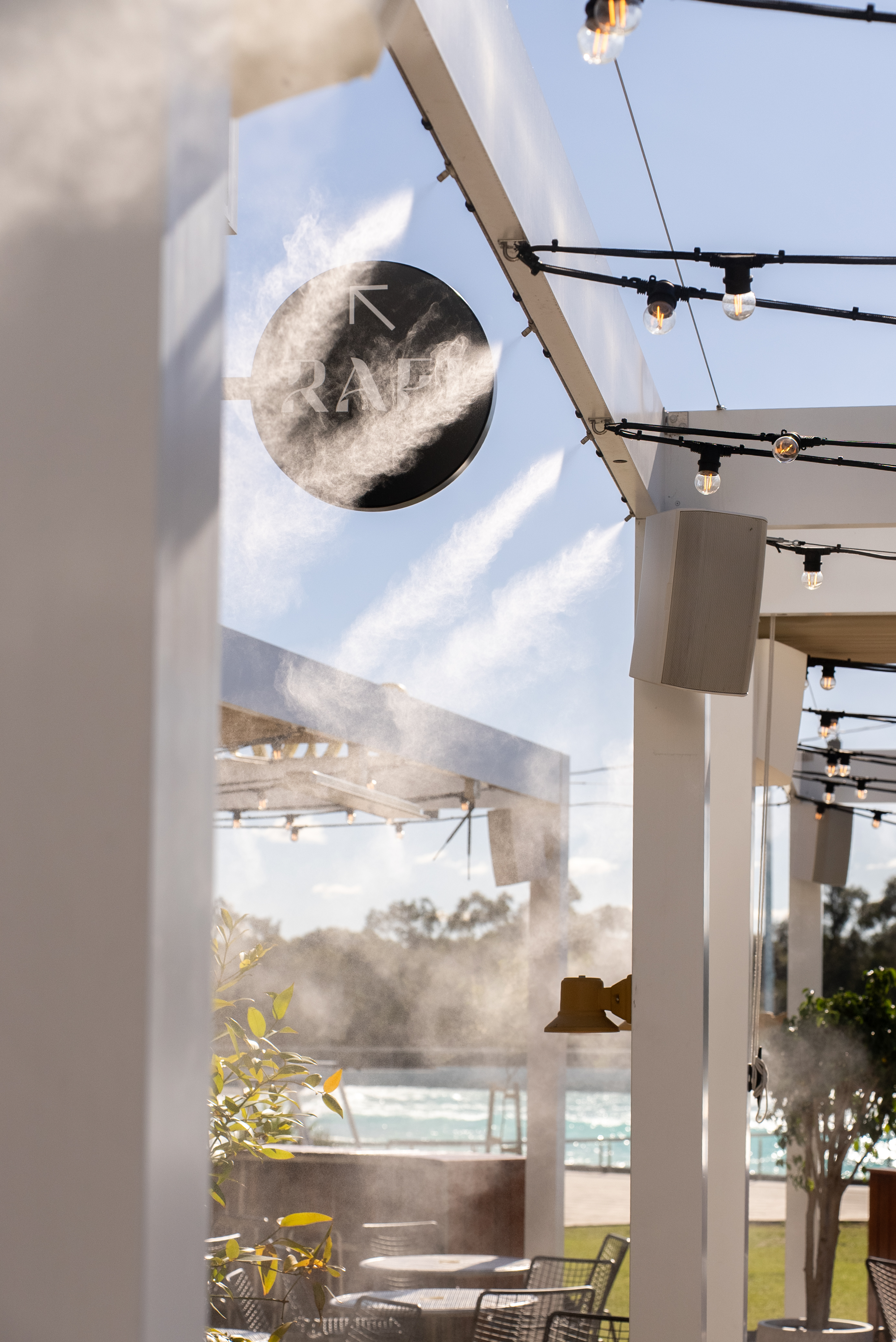 Urbnsurf outdoor venue misting system