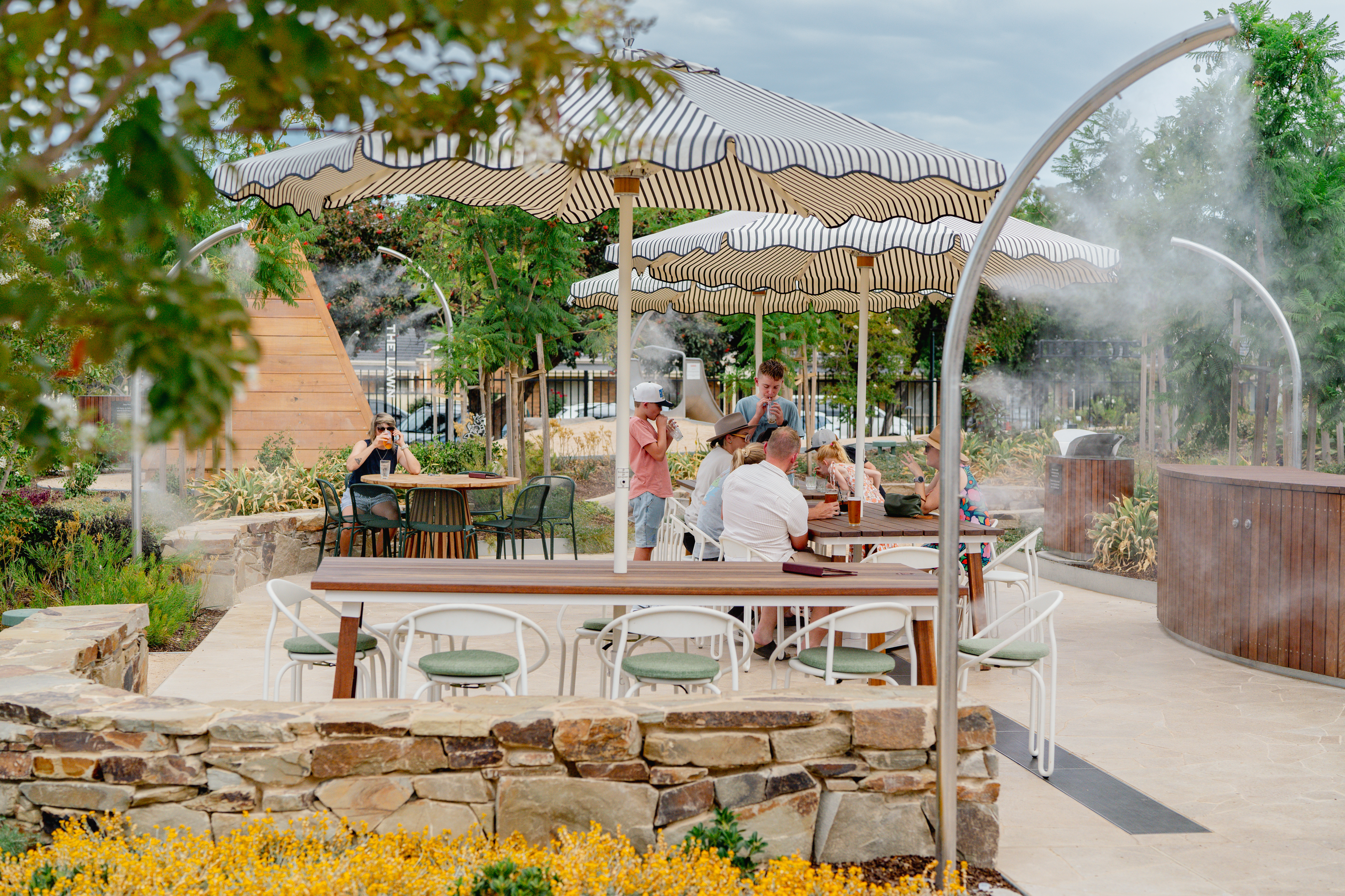 Outdoor hospitality venue cooling