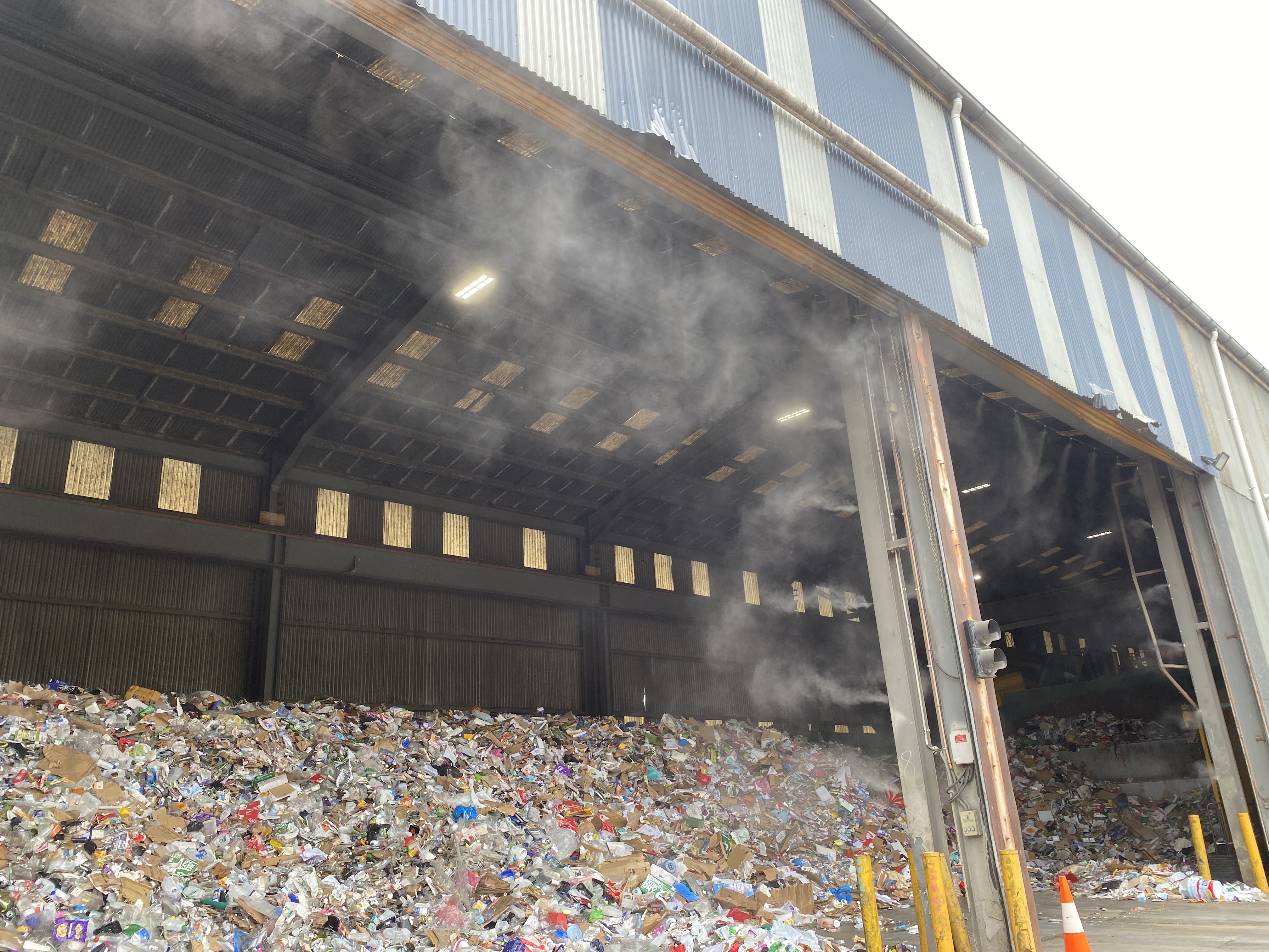Industrial odour control at waste transfer station