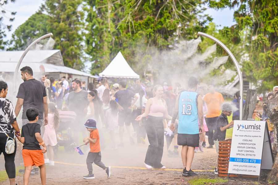 Australia Day celebrations event cooling