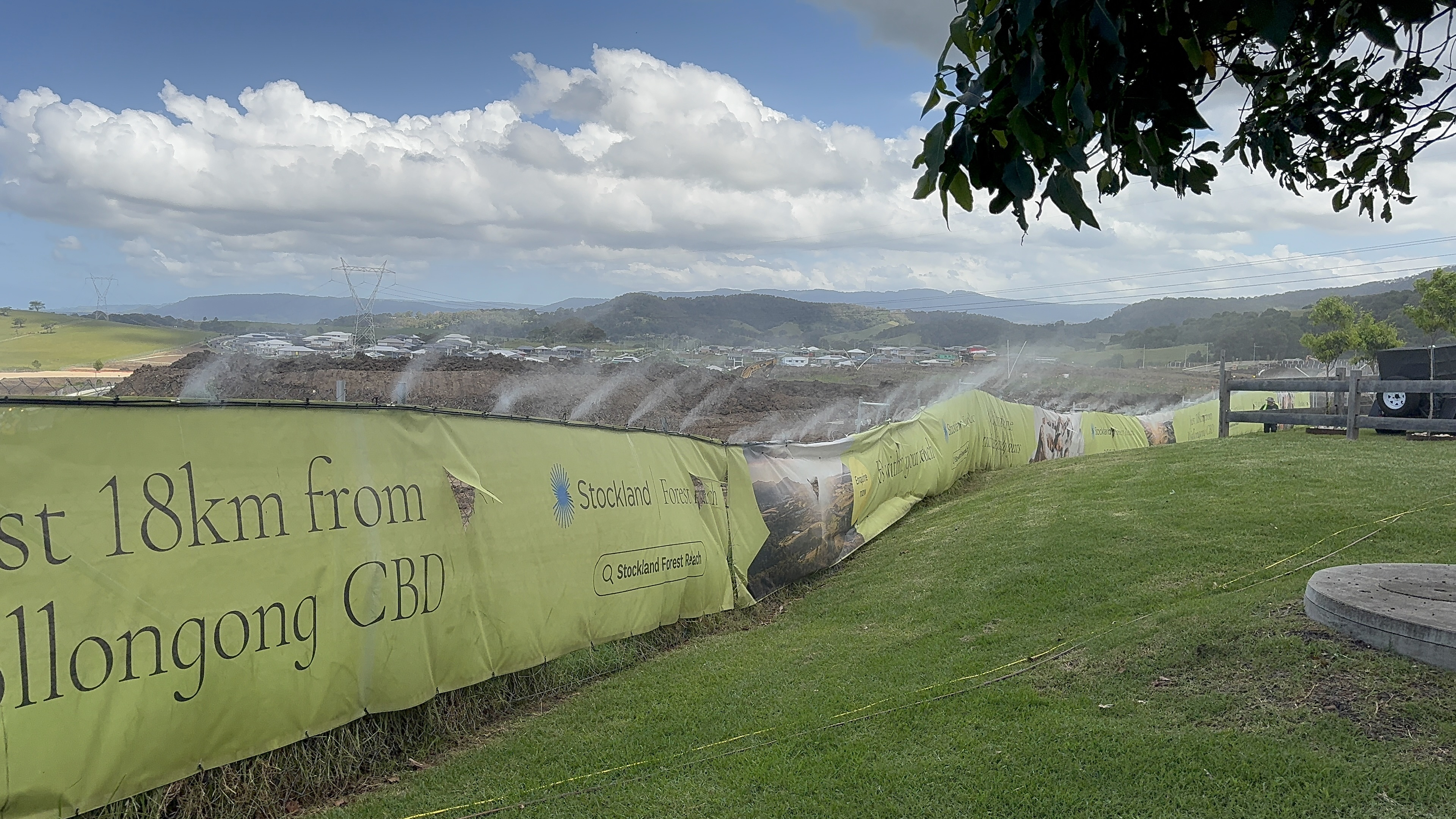 Stockland Forest Reach civil dust suppression